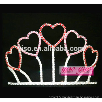 crystal promotion gift sweethearts rhinestone mini tiara